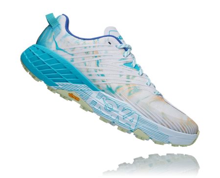 Hoka One One Speedgoat 4 Moški Pohodniški Čevlji Bela / Svetlo Rumena SI-467802V